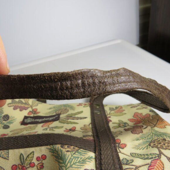 Longaberger Homestead Tote Bag with Fall Colors Floral - Picture 8 of 10